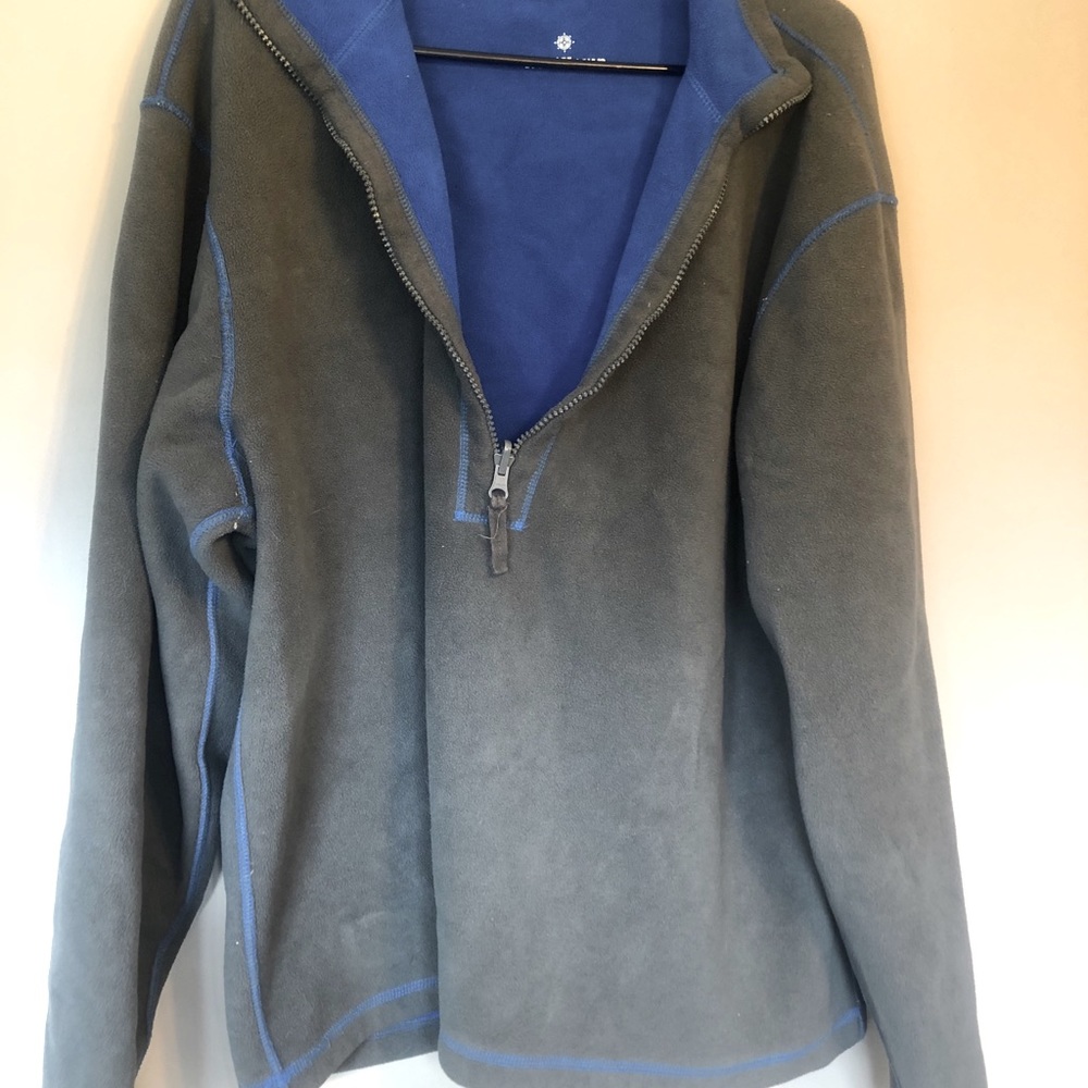 RuffHewn Reversible Pullover Gray Blue